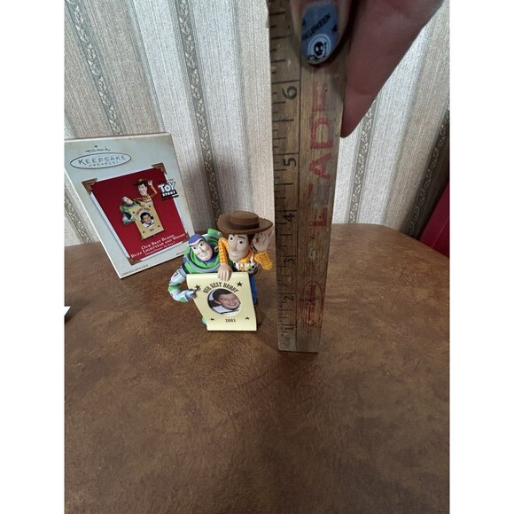 Hallmark Keepsake Ornament 2003 Toy Story Buzz Lightyear & Woody Our Best Buddy - Picture 12 of 16